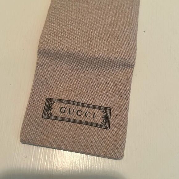 Gucci G Logo Wide Band Ring 925 Sterling Silver Size 5 Luxury - Picture 8 of 11